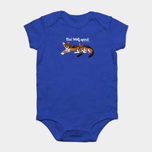 Canis rufus the Wolf Spirit #1 Baby Bodysuit